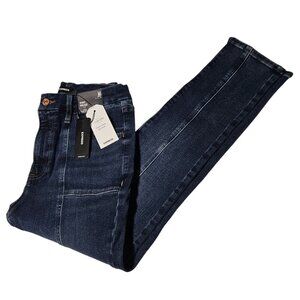 Express Skinny High Rise Flex Jeans Womens Size Medium Dark Wash Denim Pants